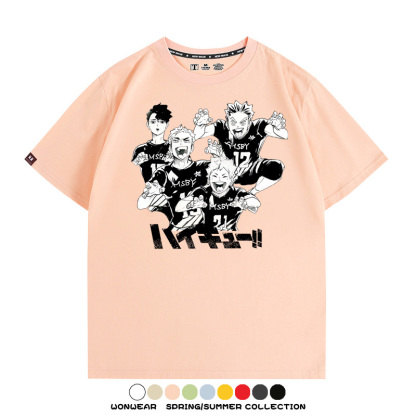 排球少年動漫周邊短袖T恤