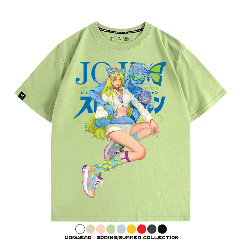 JOJO的奇妙冒險石之海動漫周邊短袖T恤