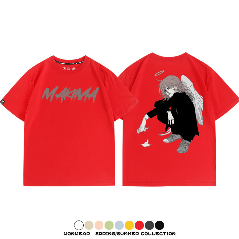 鏈鋸人動漫周邊短袖T恤