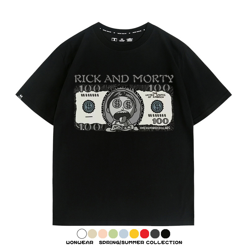 瑞克和莫蒂動漫周邊短袖T恤