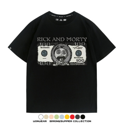 瑞克和莫蒂動漫周邊短袖T恤