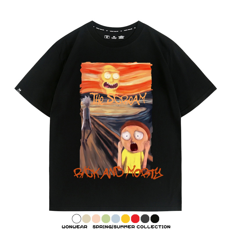 瑞克和莫蒂聯名吶喊 親子情侶裝寬鬆短袖T