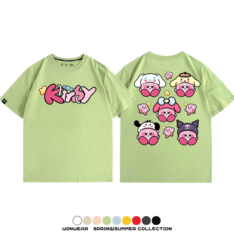 三麗鷗星之卡比聯名 親子情侶裝寬鬆短袖T