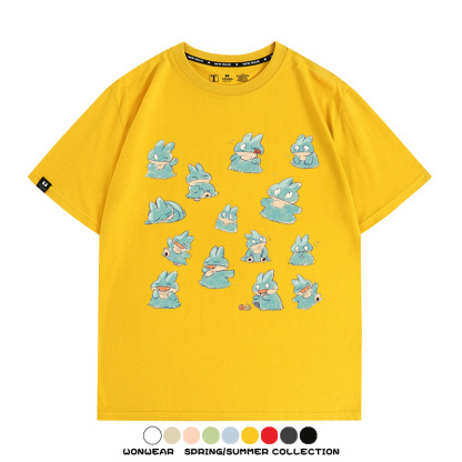 精靈寶可夢小卡比獸任天堂遊戲周邊情侶短袖T恤純棉上衣寬鬆百搭