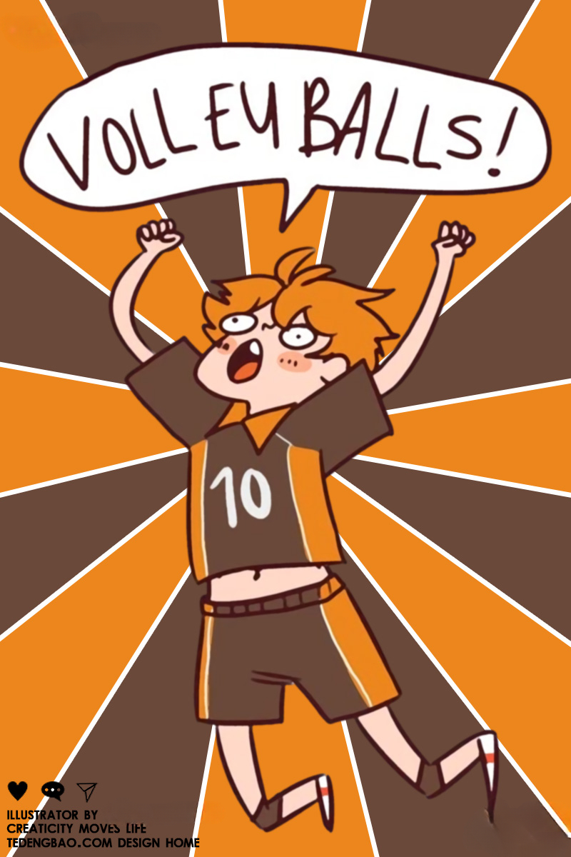 排球少年動漫周邊短袖T恤