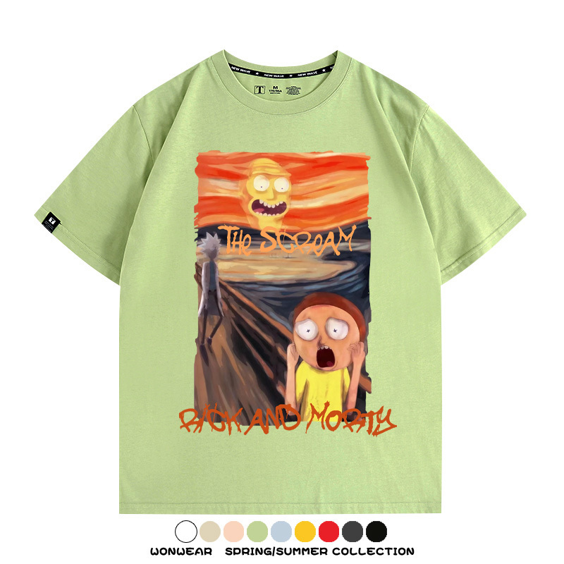 瑞克和莫蒂聯名吶喊 親子情侶裝寬鬆短袖T