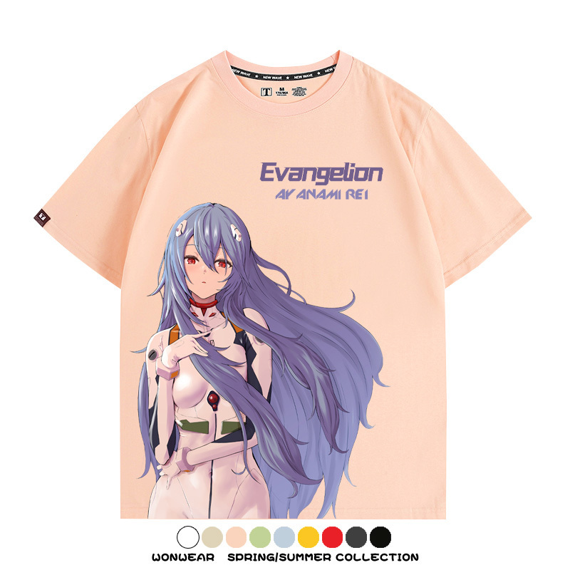 EVA新世紀福音戰士綾波麗動漫周邊短袖T恤