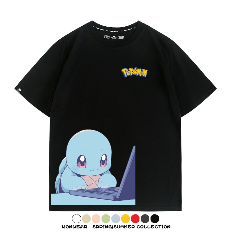 精靈寶可夢上班族 親子情侶裝寬鬆短袖T