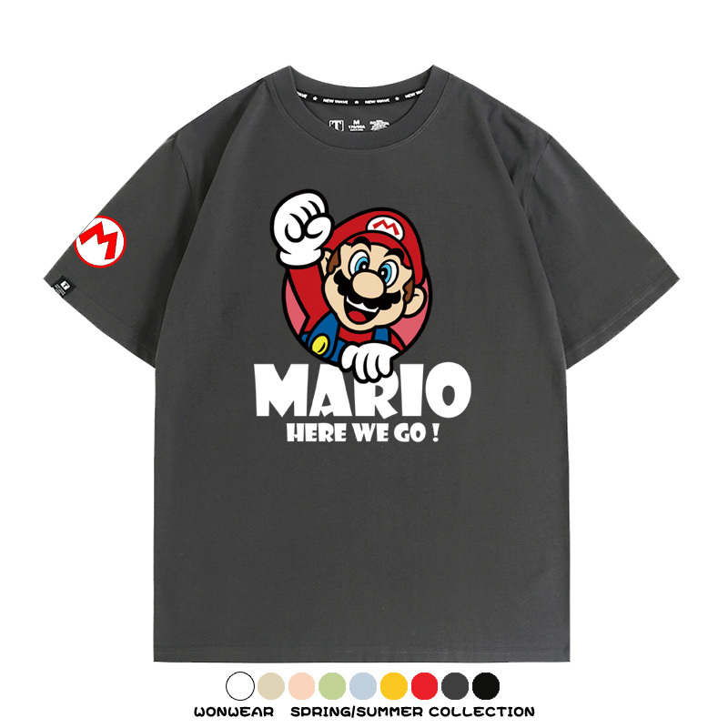 超級瑪利歐兄弟聯名 親子情侶寬鬆短袖T