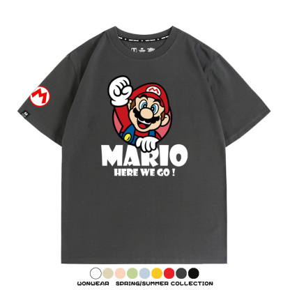 超級瑪利歐兄弟聯名 親子情侶寬鬆短袖T