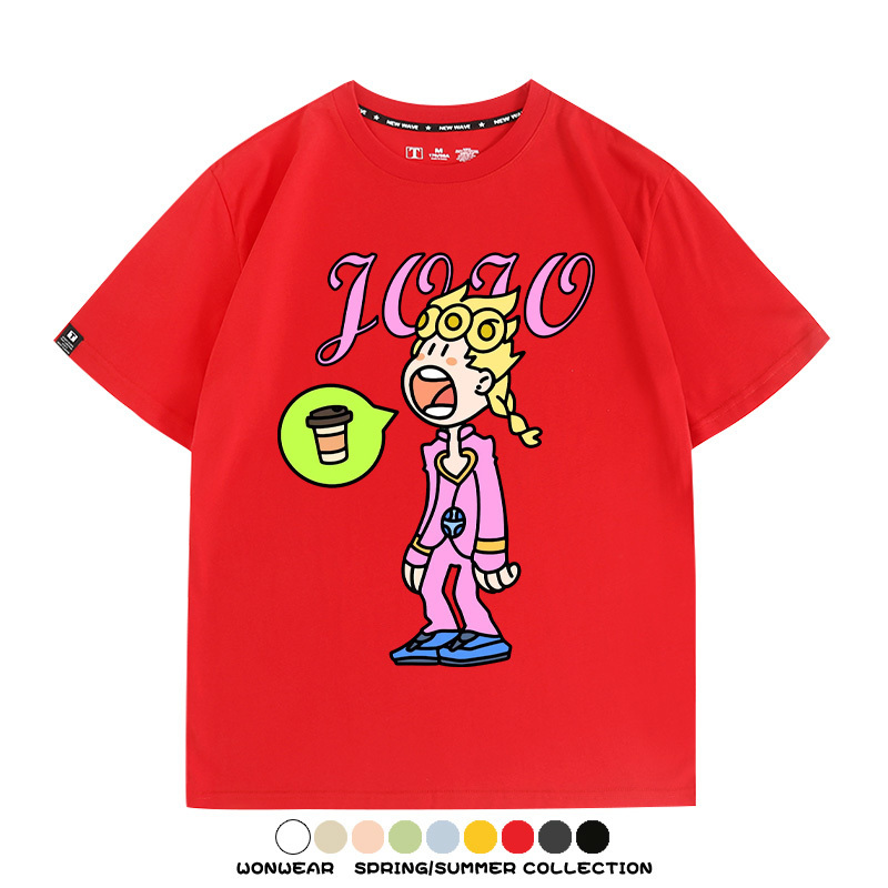 惡搞JOJO的奇妙冒險 親子情侶裝寬鬆短袖T
