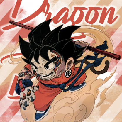 機械聯名七龍珠 親子情侶裝寬鬆短袖T