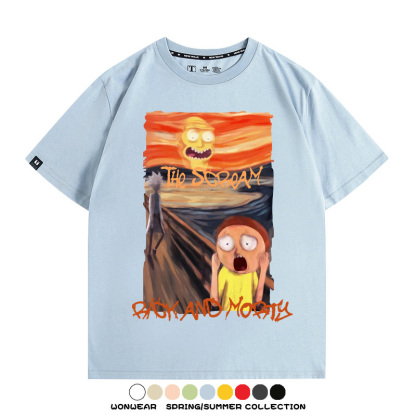 瑞克和莫蒂聯名吶喊 親子情侶裝寬鬆短袖T