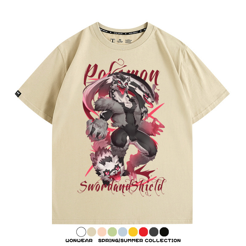 精靈寶可夢劍盾聯名 親子情侶裝寬鬆短袖T