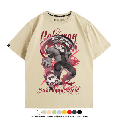 精靈寶可夢劍盾聯名 親子情侶裝寬鬆短袖T