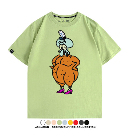 海綿寶寶惡搞動漫周邊短袖T恤