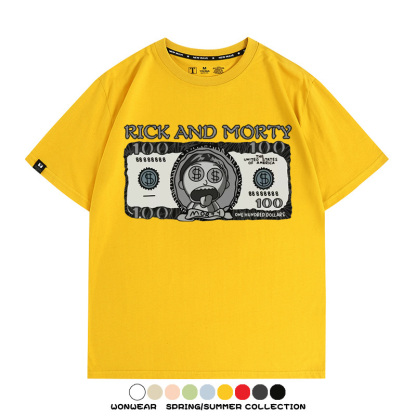 瑞克和莫蒂動漫周邊短袖T恤