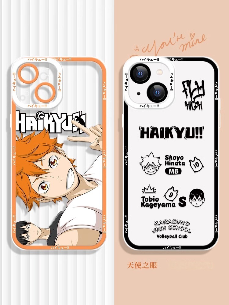 蘋果 系列排球少年天使眼透明防摔軟殼