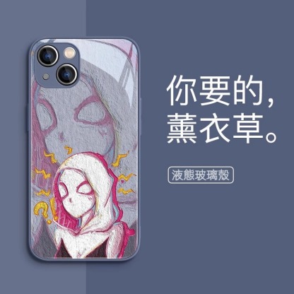 蘋果 系列蜘蛛俠 液態玻璃防摔殼