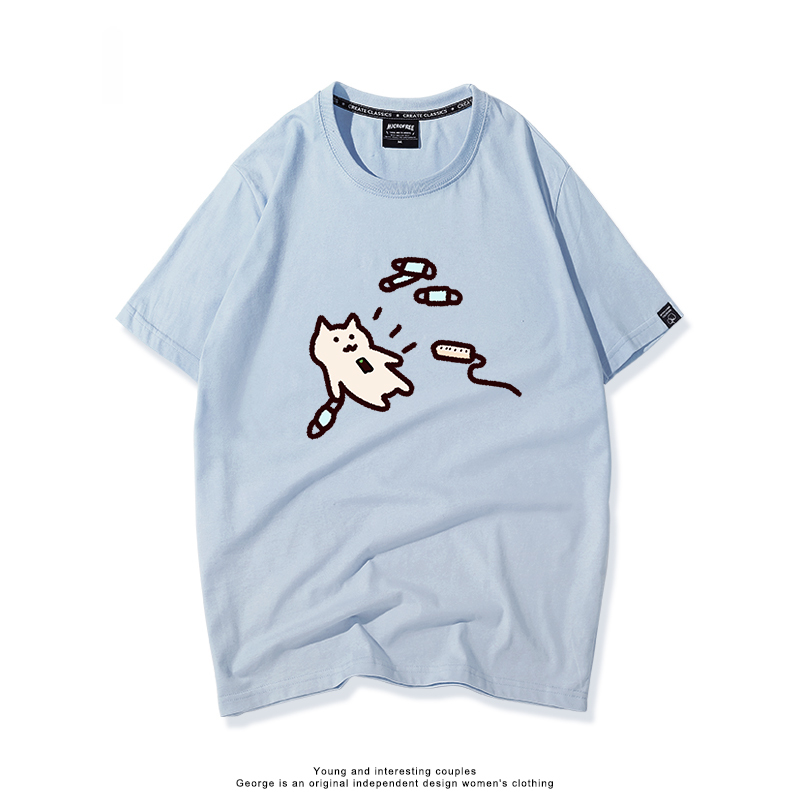 每日一貓 2024親子情侶男女同款 T恤