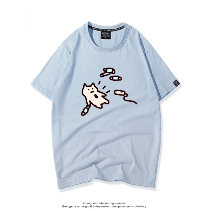 每日一貓 2024親子情侶男女同款 T恤