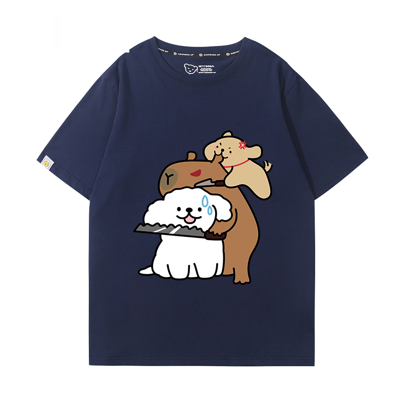 卡皮巴拉 2024親子情侶男女同款 T恤