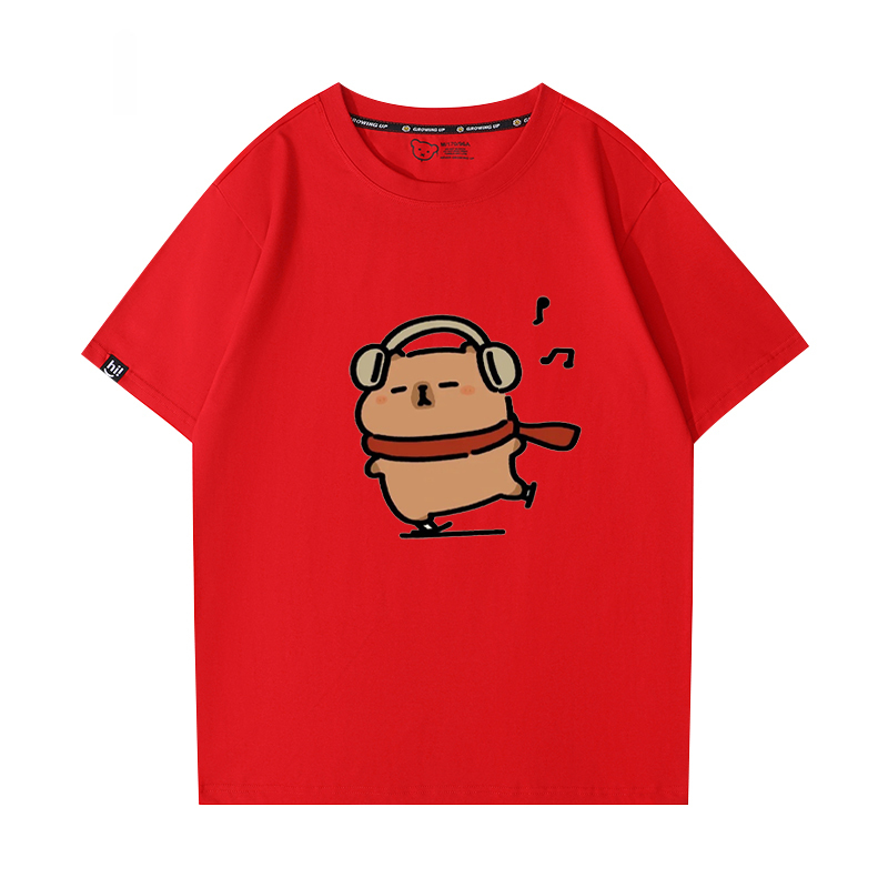 卡皮巴拉 2024親子情侶男女同款 T恤
