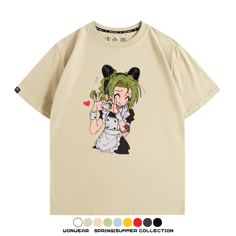 JOJO的奇妙冒險石之海動漫空條徐倫卡通周邊聯名短袖夏男純棉T恤