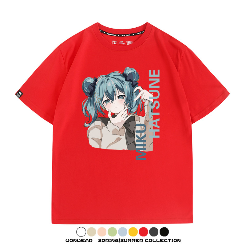 MIKU曲繪初音未來 親子情侶裝寬鬆短袖T