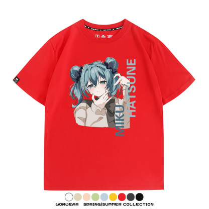 MIKU曲繪初音未來 親子情侶裝寬鬆短袖T