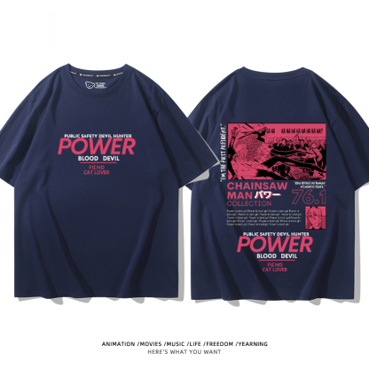 鏈鋸人 2024親子情侶男女同款 T恤