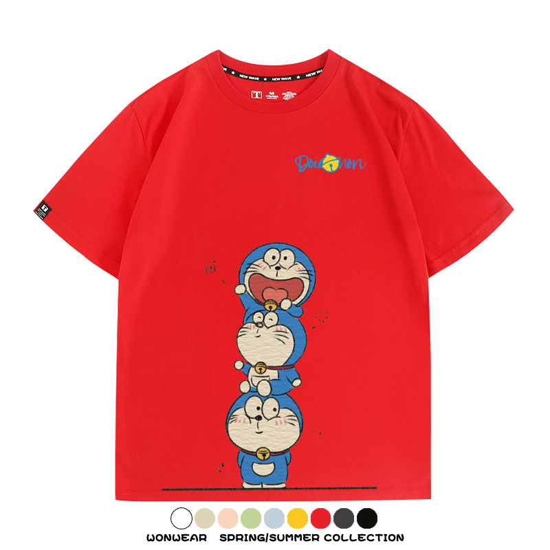 哆啦A夢聯名 親子情侶裝寬鬆短袖T