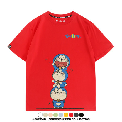 哆啦A夢聯名 親子情侶裝寬鬆短袖T