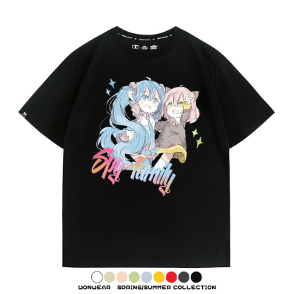 間諜家家酒聯動初音未來 親子情侶裝寬鬆短袖T