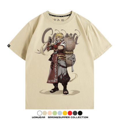 火影忍者我愛羅動漫聯名 親子情侶裝寬鬆短袖T