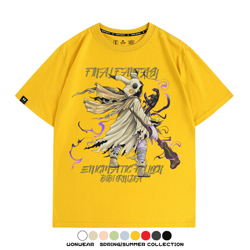 最終幻想9聯名寶可夢謎擬丘 親子情侶裝寬鬆短袖T