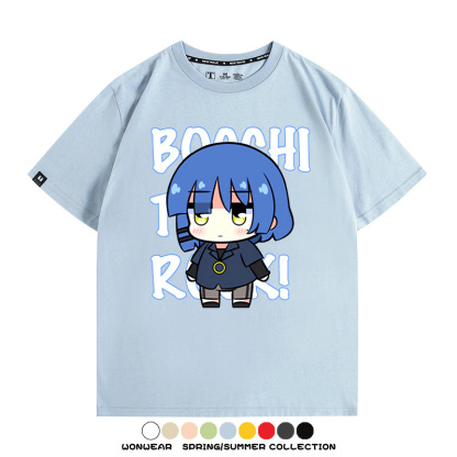 Q版孤獨搖滾 親子情侶裝寬鬆短袖T