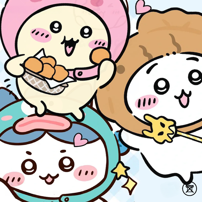 吉伊卡哇chiikawa小可愛吉伊烏薩奇小八聯動情侶短袖純棉T恤上衣