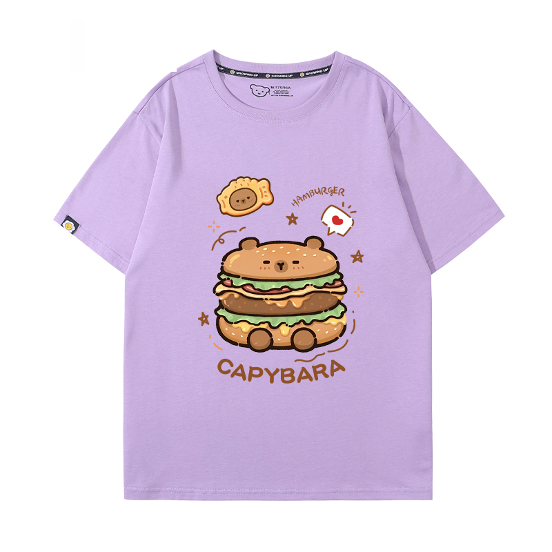 卡皮巴拉 2024親子情侶男女同款 T恤