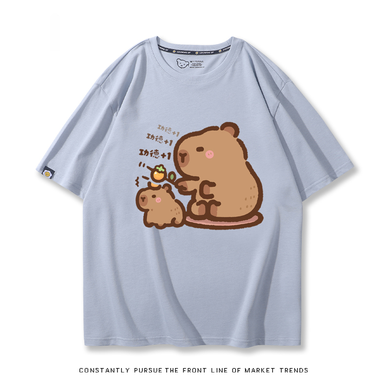 卡皮巴拉 2024親子情侶男女同款 T恤