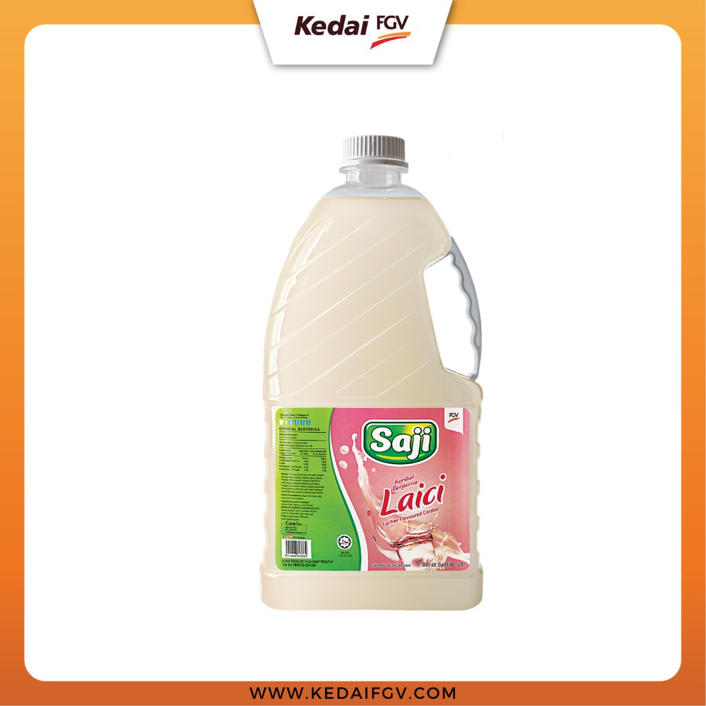 SAJI Syrup Lychee Flavored (2L)