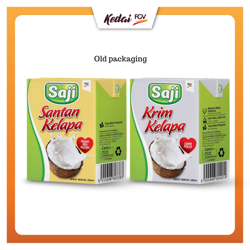 SAJI Santan Kelapa / Krim Kelapa (200ml & 1L)