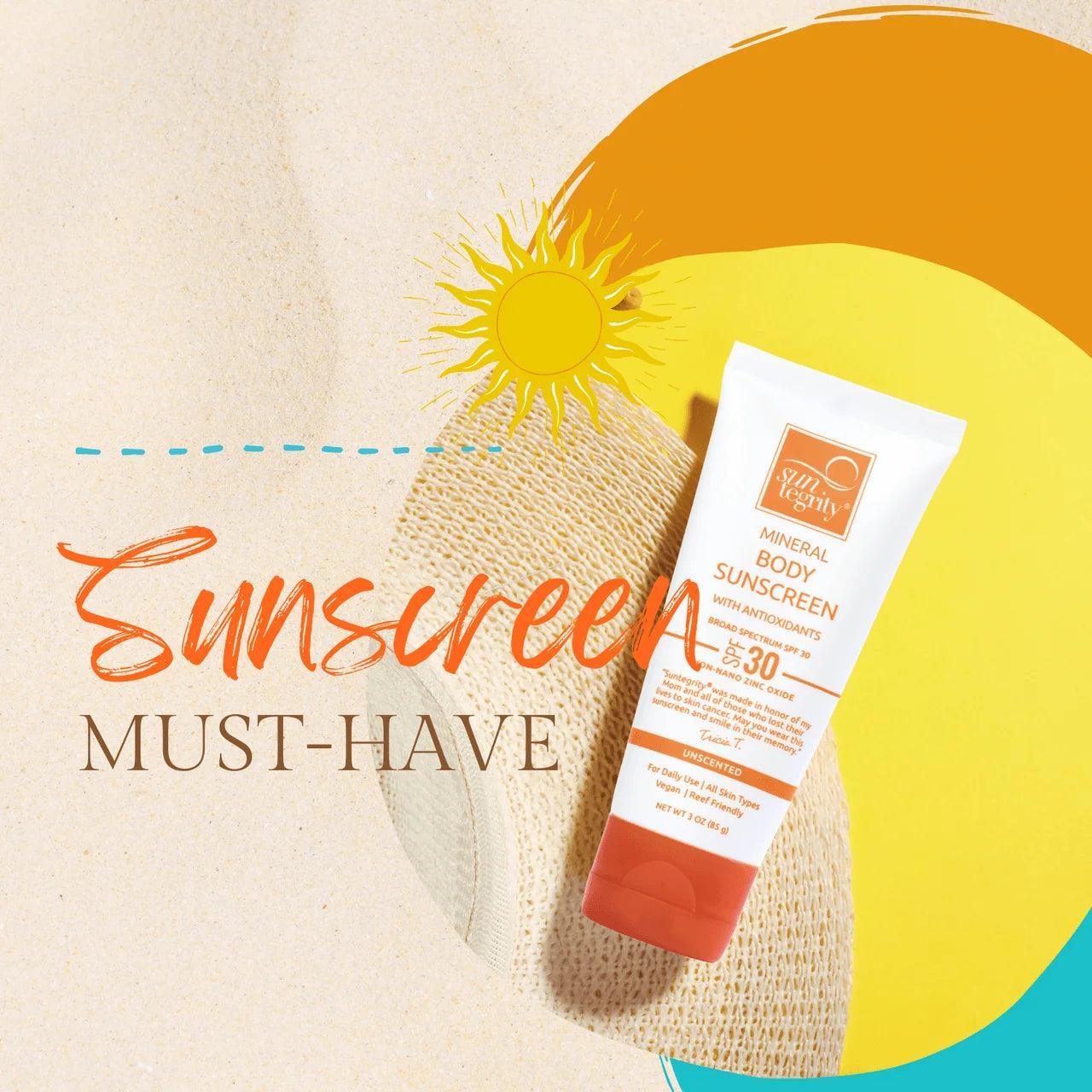 Suntegrity Unscented Mineral Body Sunscreen, Broad Spectrum SPF 30 85g by Love Nature