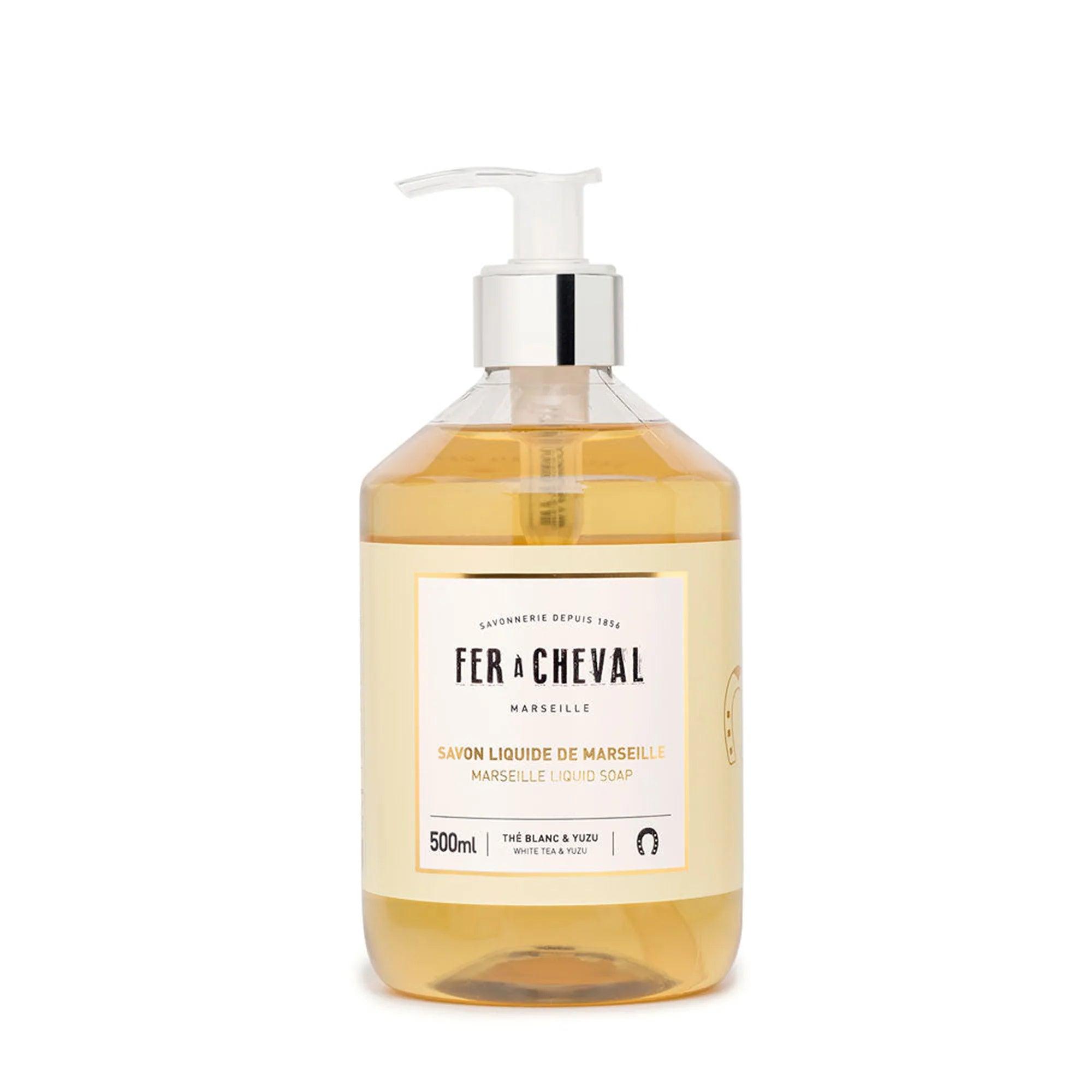 Fer A Cheval Marseille Liquid Soap White Tea & Yuzu 500ml by Love Nature