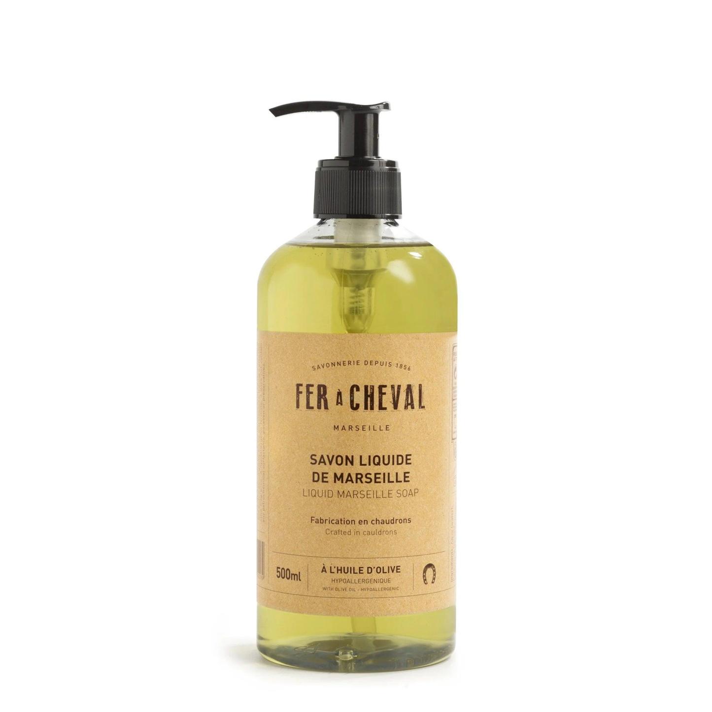 Fer A Cheval Marseille Liquid Soap with Olive Oil 500ml by Love Nature