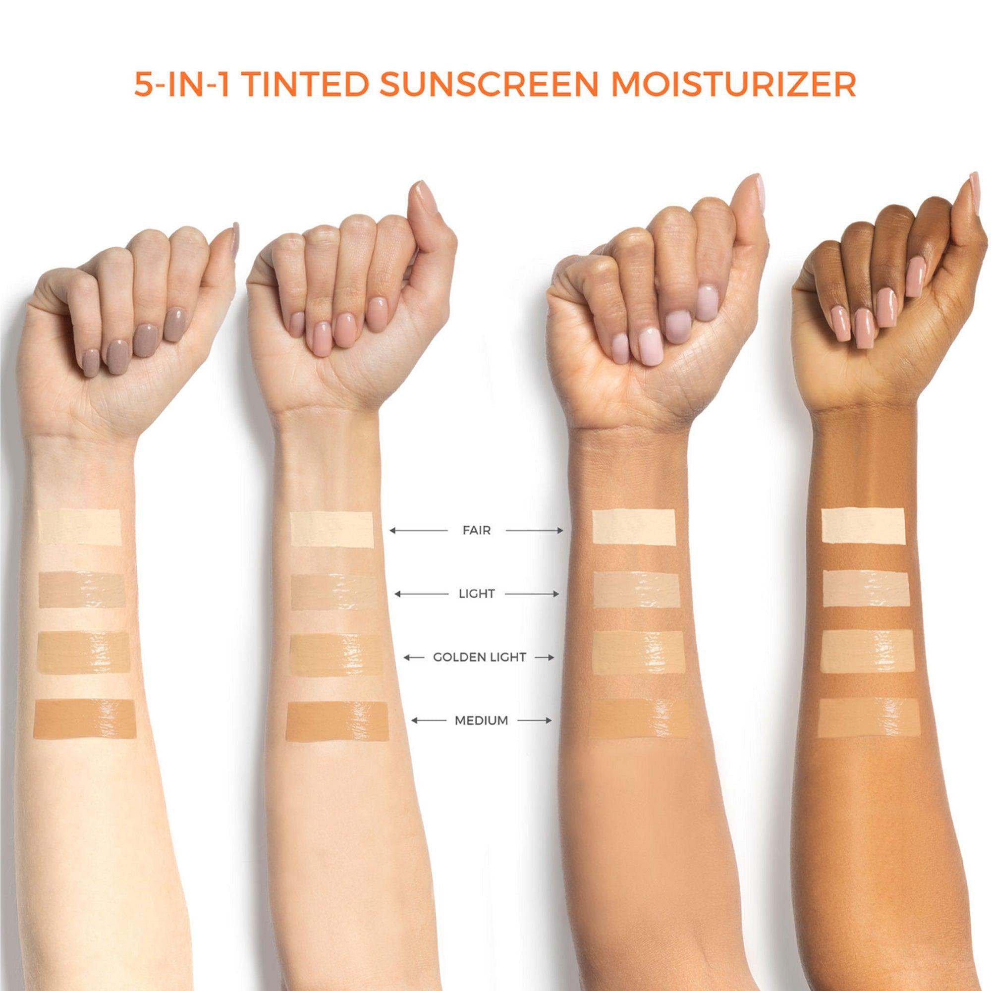 Suntegrity 5-IN-1 Tinted Sunscreen Moisturizer - Broad Spectrum SPF 30 (Golden Light) 57g by Love Nature