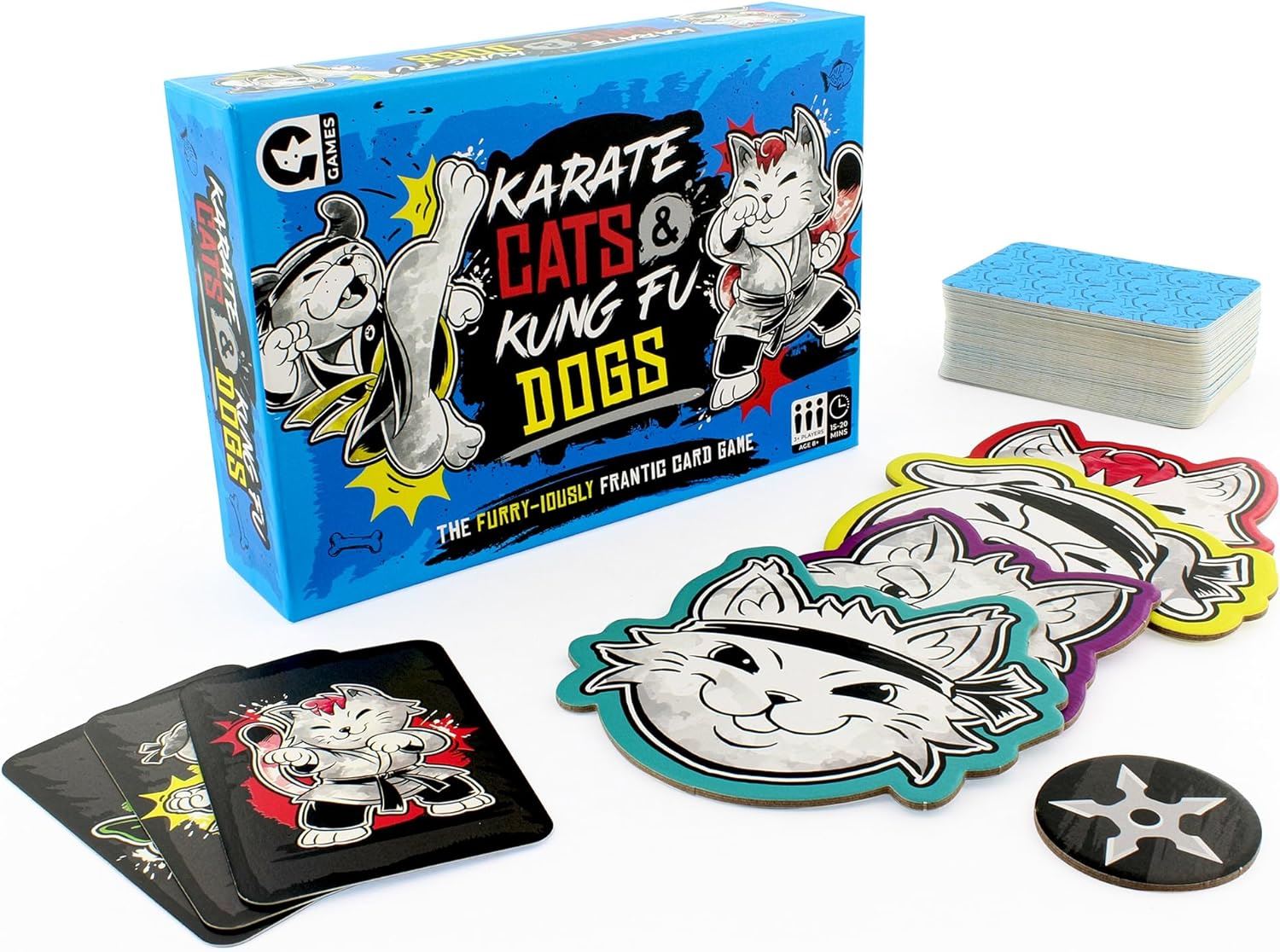 Karate Cats & Kung Fu Dogs Family Action Card Game – OZgameshop