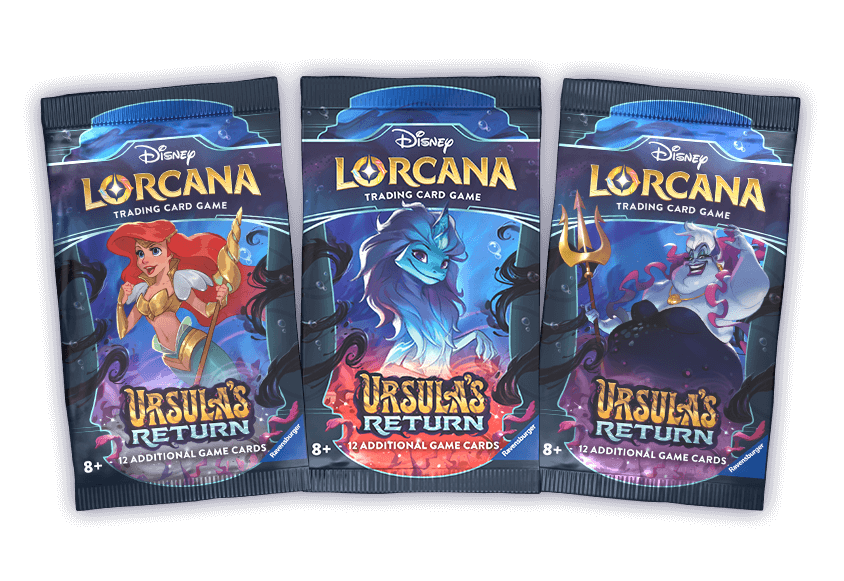 Disney Lorcana Trading Card Game Series 4 Ursula's Return - Booster Box (24 Packs)
