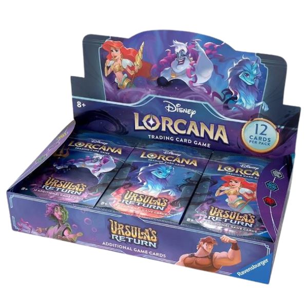 Disney Lorcana Trading Card Game Series 4 Ursula's Return - Booster Box (24 Packs)