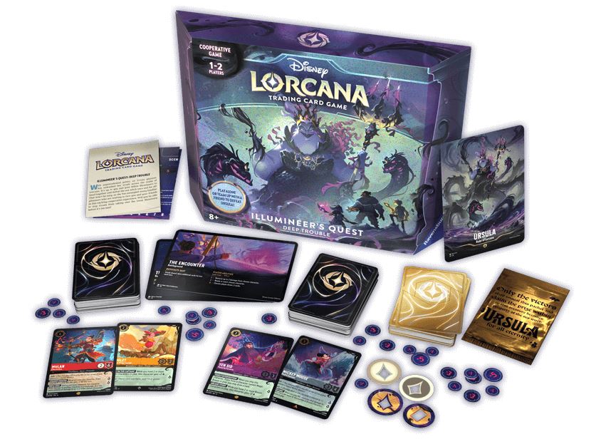 Disney Lorcana Trading Card Game Series 4 Ursula's Return Deep Trouble Gift Set